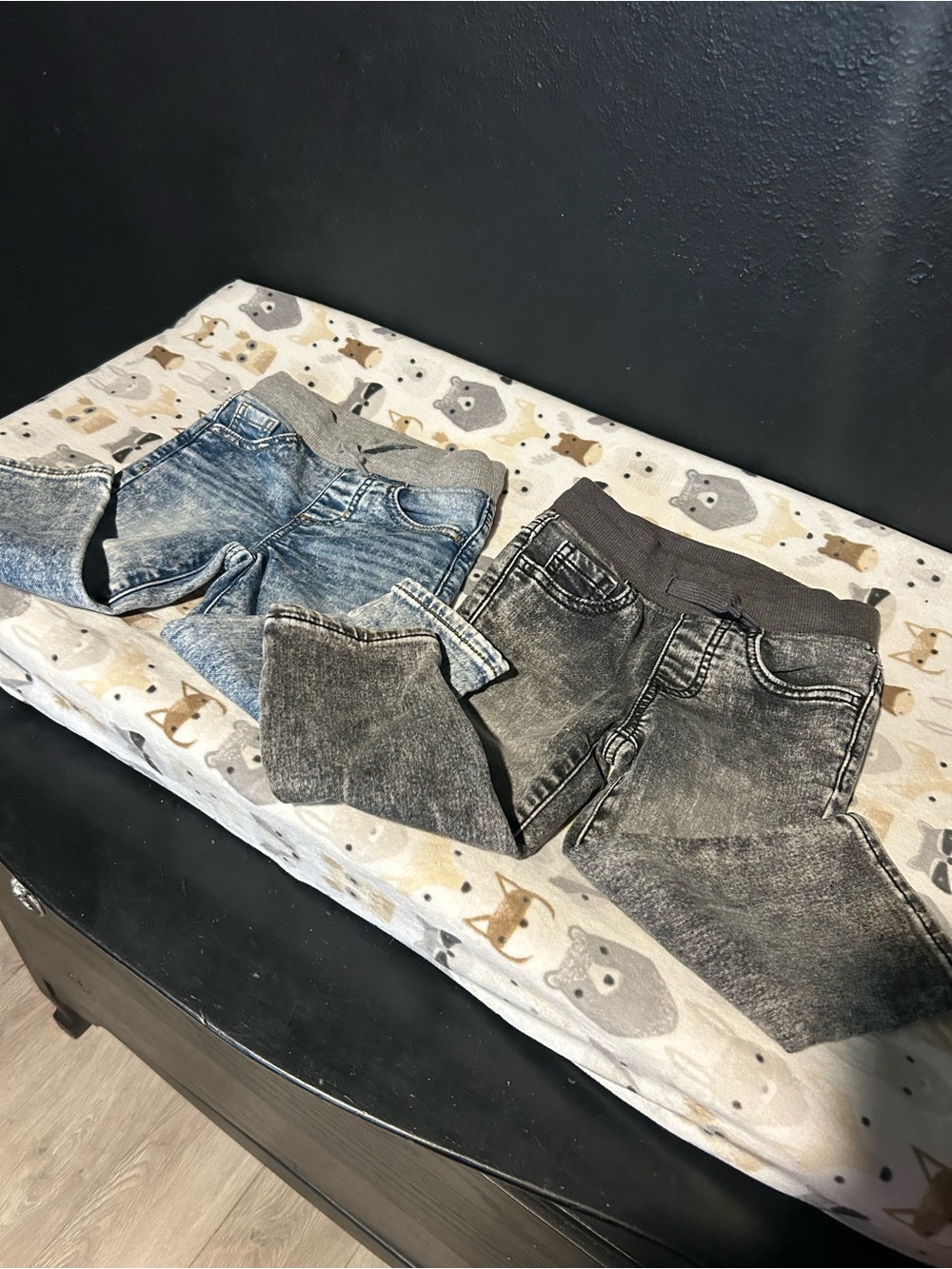 2 Pairs of Toddler Boys Slip On Jeans 👖
